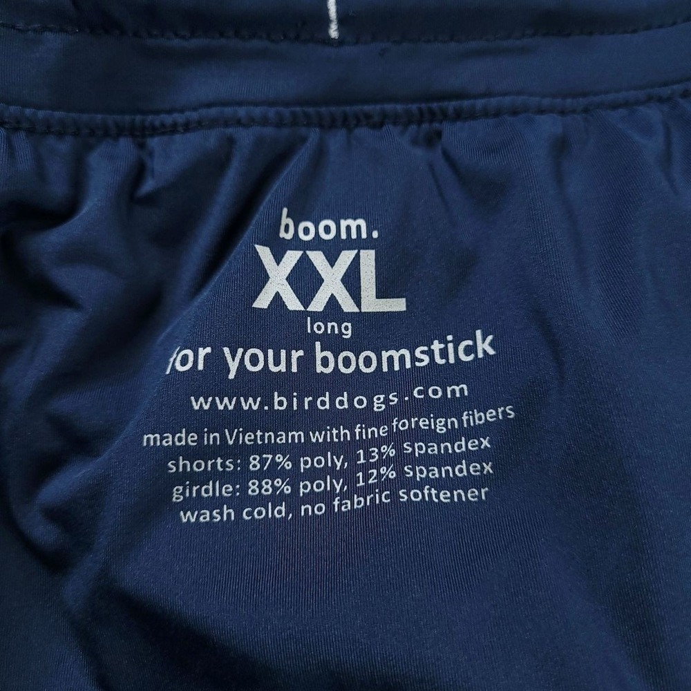 Birddogs Shorts Mens 2XL Blue White Boomstick Athletic Lined Stretch Drawstring - Picture 7 of 12